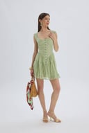 Rochie mini cu detalii corset