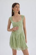 Rochie mini cu detalii corset