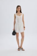 Rochie mini cu detalii corset