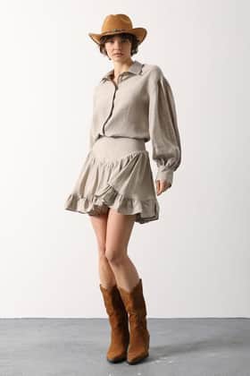 Reyon Vroue Casual rok
