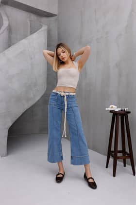 ZDN Jeans Әйелдер Джинсы шалбар