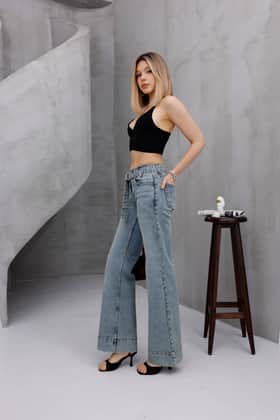 ZDN Jeans Әйелдер Джинсы шалбар