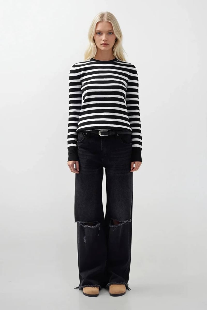 Black Fashion خواتین سویٹر - MTVR-9197F9BF